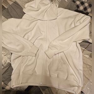 Buffbunny White Threads Full Zip Hoodie Large NwT